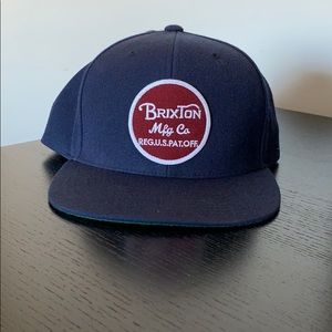 Brixton Navy Snapback Hat